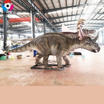 Dino Animatronic Park Diosaurios Animatronic Dinosaur Statue Sinoceratops Moving Dinosaur  for sale