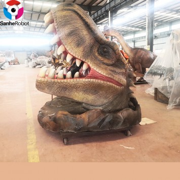 Customizable Other Amusement Park Products  Moving Animatronic Dinosaur Head Chair for Kids
