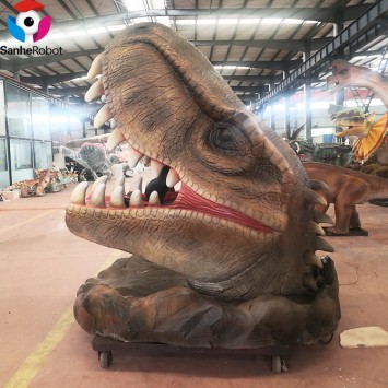 Customizable Other Amusement Park Products  Moving Animatronic Dinosaur Head Chair for Kids