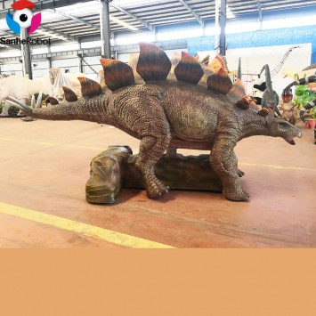 Stage Show Animatronic Model Interactive Dinosaur Animatronic Walking Dinosaur Stegosaurus