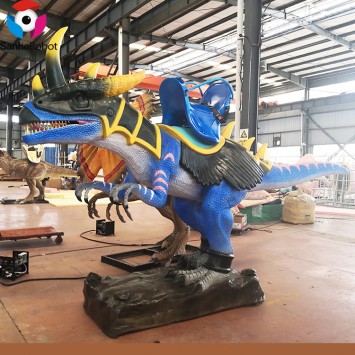 Amusement Park Electric Coin Operated Kids Ride Animatronic Dinosaur  Rides