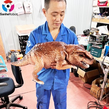 Life Like Realistic Animatronic Baby Dinosaur Hand Dinosaur Puppet for sale