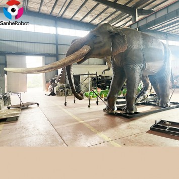 Large Size Big Realistic Wild Robotic Animals Animatronic Life Size Robot Elephant for Theme Zoo Park