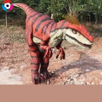 Hidden Legs Animatronic Costume Dinosaur Velociraptor Real Robotic Mechanical Dinosaur Costume of Raptor for Men