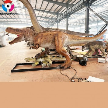 Customizable dino jurassic park world life size dinosaur statues for theme park