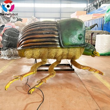 Zigong Manufacturer Simulation Huge 3D Animatronic Insect Dung Beetle Model