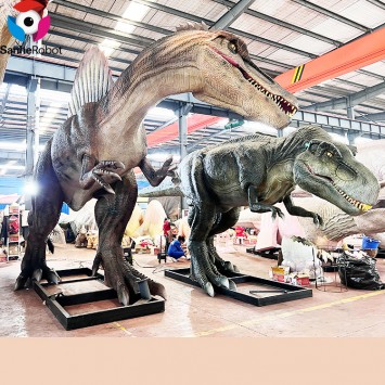 Sanhe Robotic Dinosaurio Lifesize Mechatronics Realistic Dinosaur Models for Outdoor Playground Equipment Spinosaurus T-rex