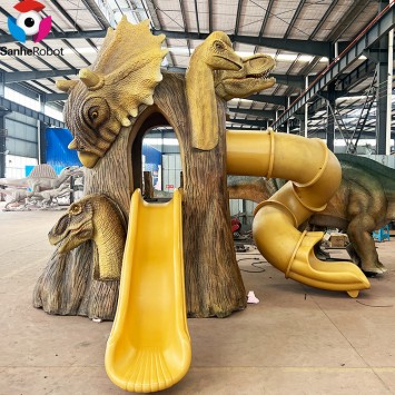 Outdoor Playground Equipment High Quality Kids Dinosaur Slide for Dino Amusement Park