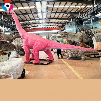 Amusement park dinosaur pink full size simulation model animatronic dinosaurios