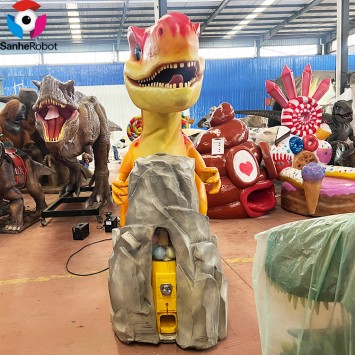 Newest Amusement Park Funny Custom Animatronics Dinosaur Gashapon Machine Toy for Kids