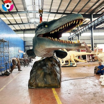 Factory Supply 15M Real Life Size Attractive Exhibit Dinosaur Big Simulation Animatronic Mosasaurus Model