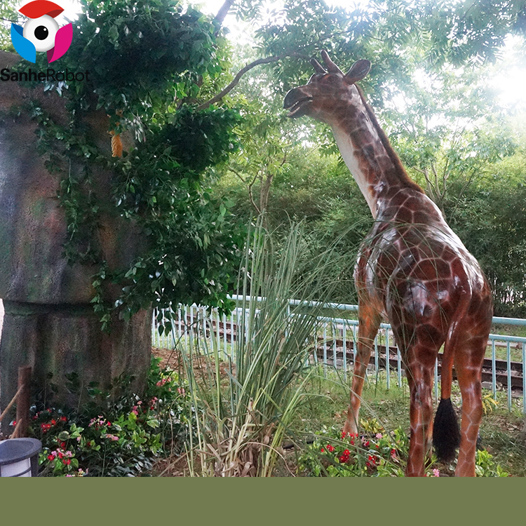 China Wholesale 3d Metal Wall Art Sculpture Factory Quotes - Garden Decor Outdoor Sculpture Life Like Life Size Giraffe Statue Model for sale  – Sanhe