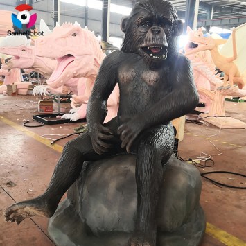 Manudacture factory supply zoo theme park product animatronic animal Gorilla model for sale