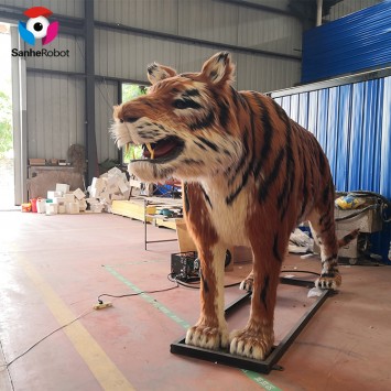 Anime parque props live animal animatronic model life size tiger for sale