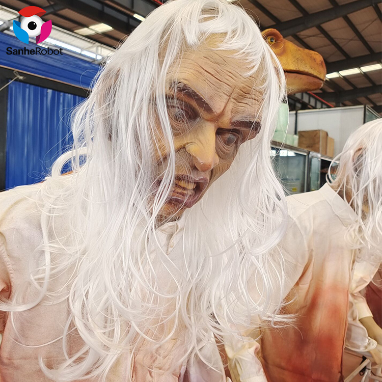 Customized lifelike horror animatronics zombie model for haunted house halloween decoration Featured Image