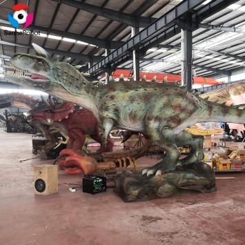 Custom Life Size Robot Dinosaur Park Dinosaur China Animatronic Dinosaur Model Carnotarus