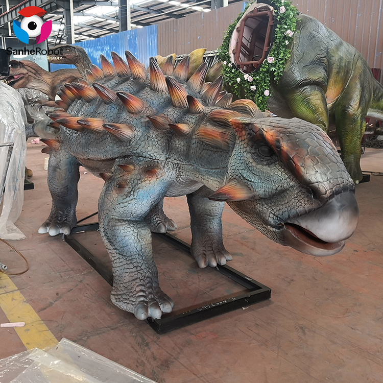 China Wholesale Dinosaur Egg Growing Pet Manufacturers Suppliers - Sanhe Dino Animatronic Supplier Artificial Dinosaur Ankylosaurus  – Sanhe detail pictures