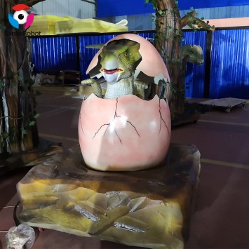 Theme Park Custom Attractive Animatronic Dinosaur Egg Growing Baby Dinosaur Egg for sale