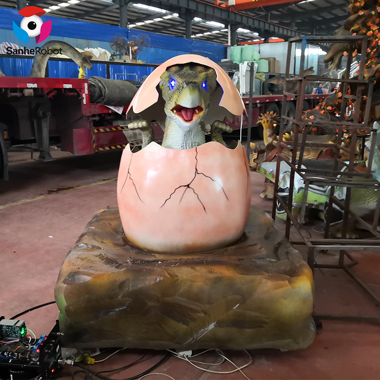 China Wholesale The Dinosaur World Factory Quotes - Theme Park Custom Attractive Animatronic Dinosaur Egg Growing Baby Dinosaur Egg for sale  – Sanhe