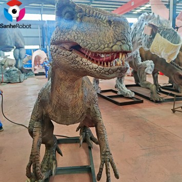 Life Size Robot Dinosaur Theme Park Remote Control Velociraptor Dinosaur Model for sale