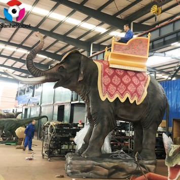 Theme Park Rides Amusement park rides Animatronc Animals  Rides on Elephant For Adult