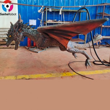 Realistic Artificial Customized Animatronic Flying Dragon Model  for sale