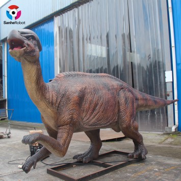 Zigong dinosaur factory real size animatronic dinosaur Parasaurolophus model for outdoor playground