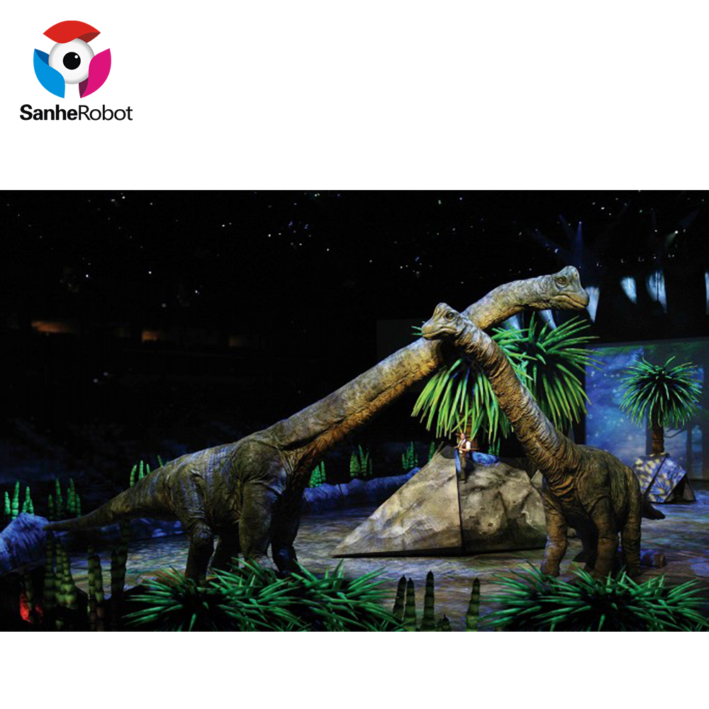 China Wholesale Scooter Dinosaur Factories Pricelist - Walking and traveling lifelike adult animatronic dinosaur for stage show  – Sanhe