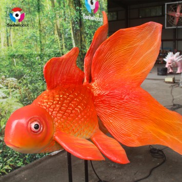 Kids Amusement Interactive Goldfish Statues for Sale