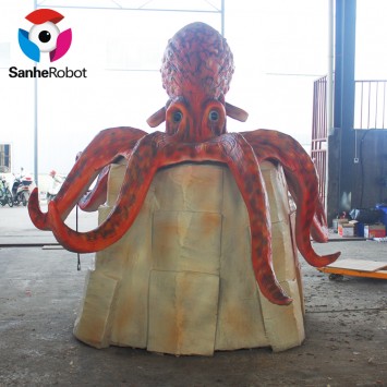 China animatronic maker sell marine animals cartoon red which characters flower octopus