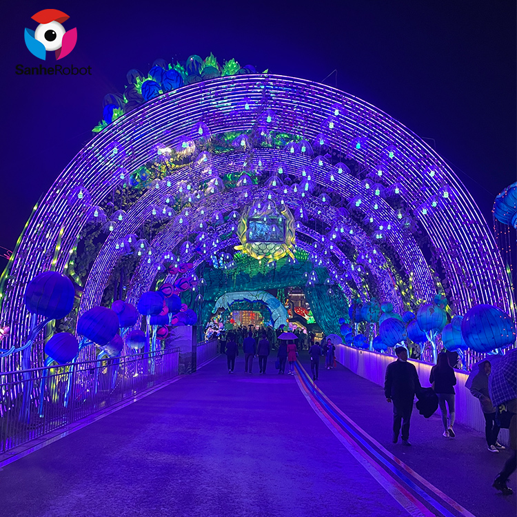 China Wholesale Magic Lantern Festival 2021 Factories Pricelist - 2021 Newest lantern props chinese silk lantern for for lantern theme park chinese new year festival mid autumn decoration  –...