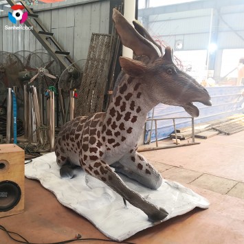 Sanhe H=1.5M Sivatherium animatronic sculptură statuie animală realistă