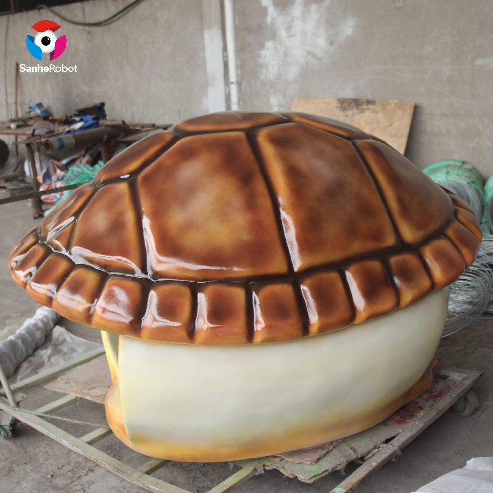 China Wholesale Metal Moose Sculpture Factories Pricelist - Fiberglass Turtle Shell Statue for Taking Photos  – Sanhe