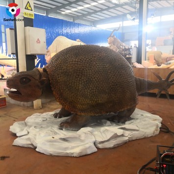 Sanhe works high quality simulation movable animal Glyptodon for landscape decoration