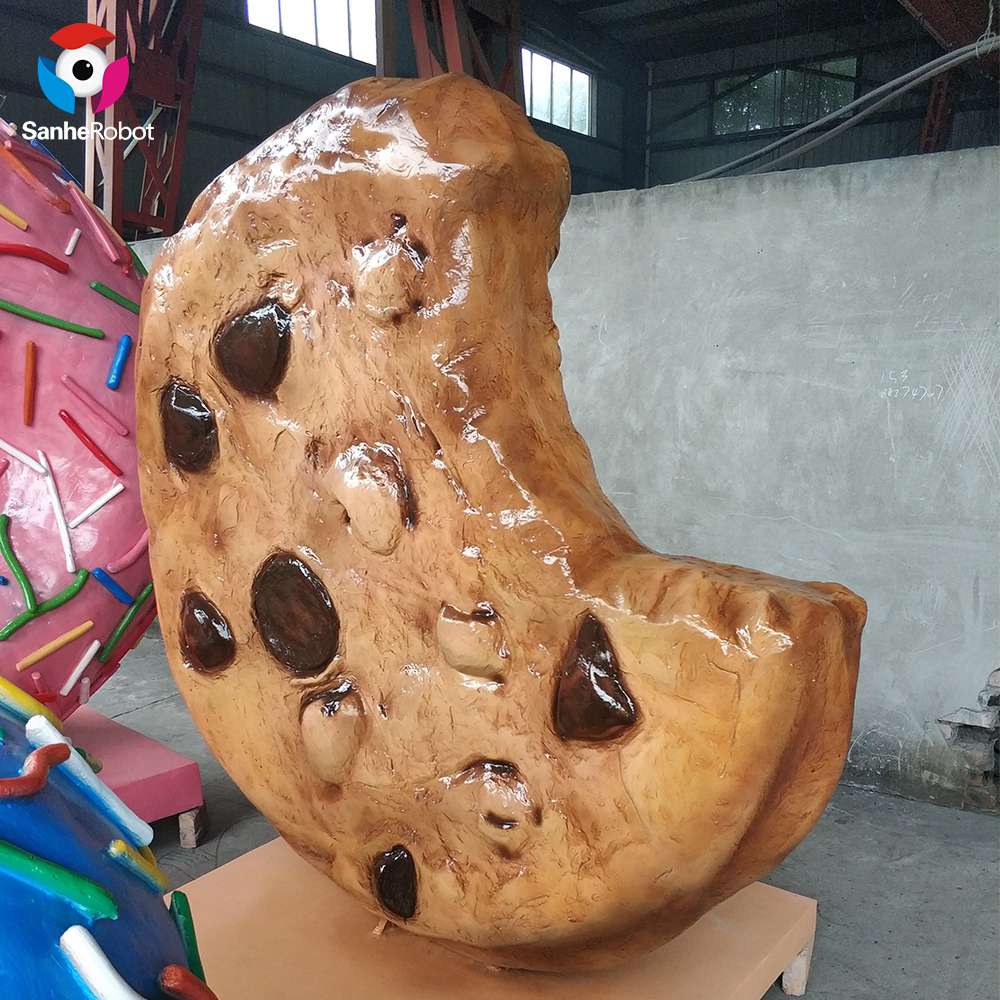 China Wholesale Metal Cat Sculpture Manufacturers Suppliers - Fiberglass Sculpture Cookie Stack for Decoration  – Sanhe