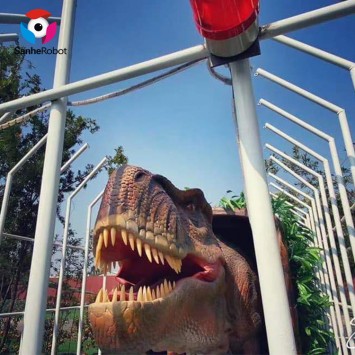 Amusement Park Dinosaur World animated life size animatornic dinosaur Tyrannosaurus T-rex head for sale
