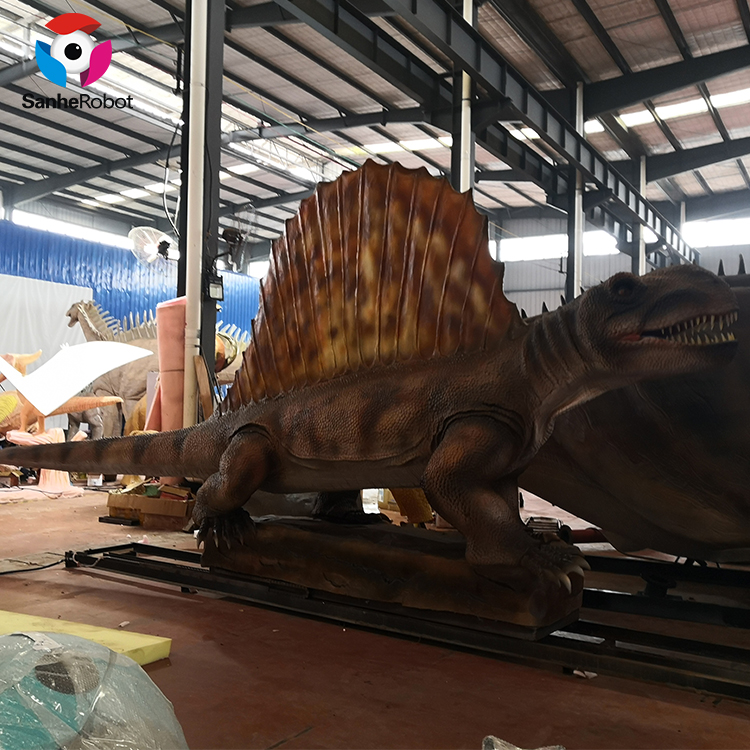 China Wholesale Mounted Dinosaur Head Manufacturers Suppliers - Dinosaur design animatronics  Heterodontosaurus dinosaur with track for sale  – Sanhe