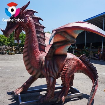 Зовнішній декоративний інфрачервоний аніматронний дракон для продажу від професійного виробника аніматроніків