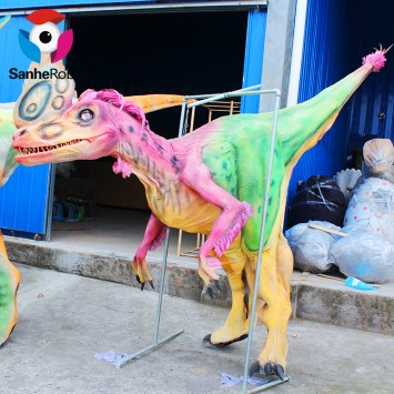 Sikil sing Didhelikake Kostum Dinosaurus Realistis Robot Dewasa Dijual