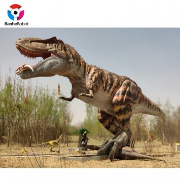 Mechanical dinosaur sculpture T-rex for amusement park