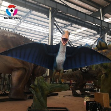 Indoor and outdoor exhibition dinosaur props life size dinosaur animatronic dinosaur model like a real pterosaur