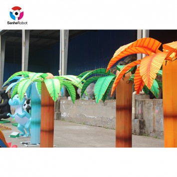Leaves change color artificial tree chinese tree silk lantern festival