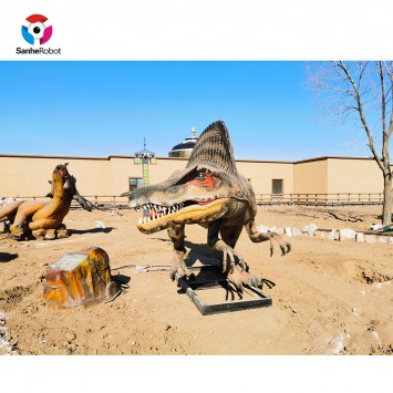 Life Size Moving Animatronic Dinosaur Statue Dino for Dinosaur Park