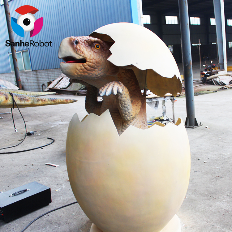China Wholesale Realistic Dinosaur Suit Factory Quotes - Novelty products for sell animatronics vibrating dinosaur surprise egg big for sale  – Sanhe detail pictures