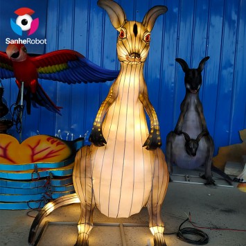 Various Shapes Steel Iron Frame And LED String Light Animal Light for Christmas decoration