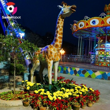 Life Size Giraffe Statue Animatronic Animals for Sale