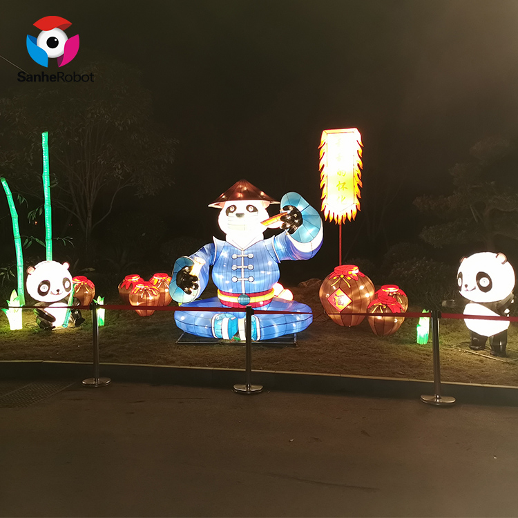 China Wholesale Lantern Festival Domain Manufacturers Suppliers - Decorative fabric silk chinese outdoor lantern festival  – Sanhe detail pictures