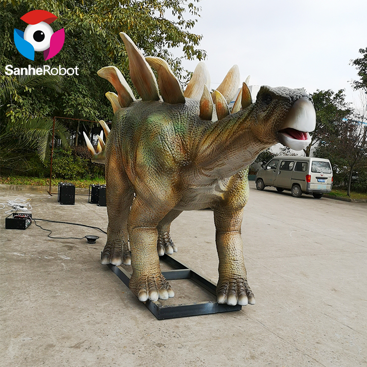 China Wholesale Flying Dinosaur Skeleton Manufacturers Suppliers - Dinosaur Park realistic life size Stegosaurus statue  – Sanhe