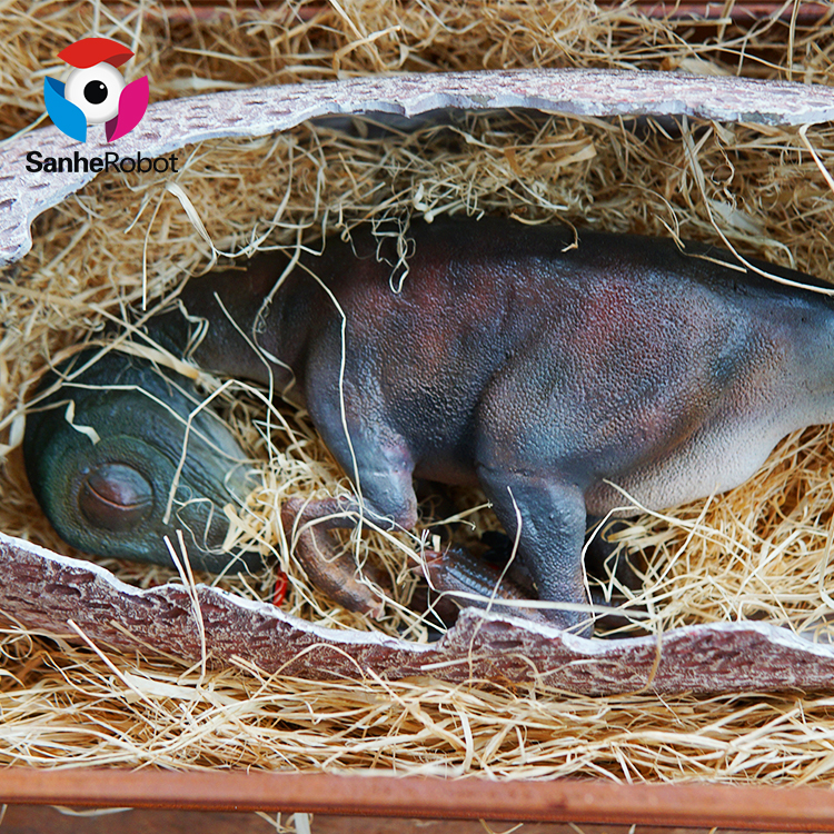 China Wholesale Lifelike Simualtion Dinosaur Manufacturers Suppliers - Wooden box quitely sleeping dinosaurs glittering garden – egg  – Sanhe