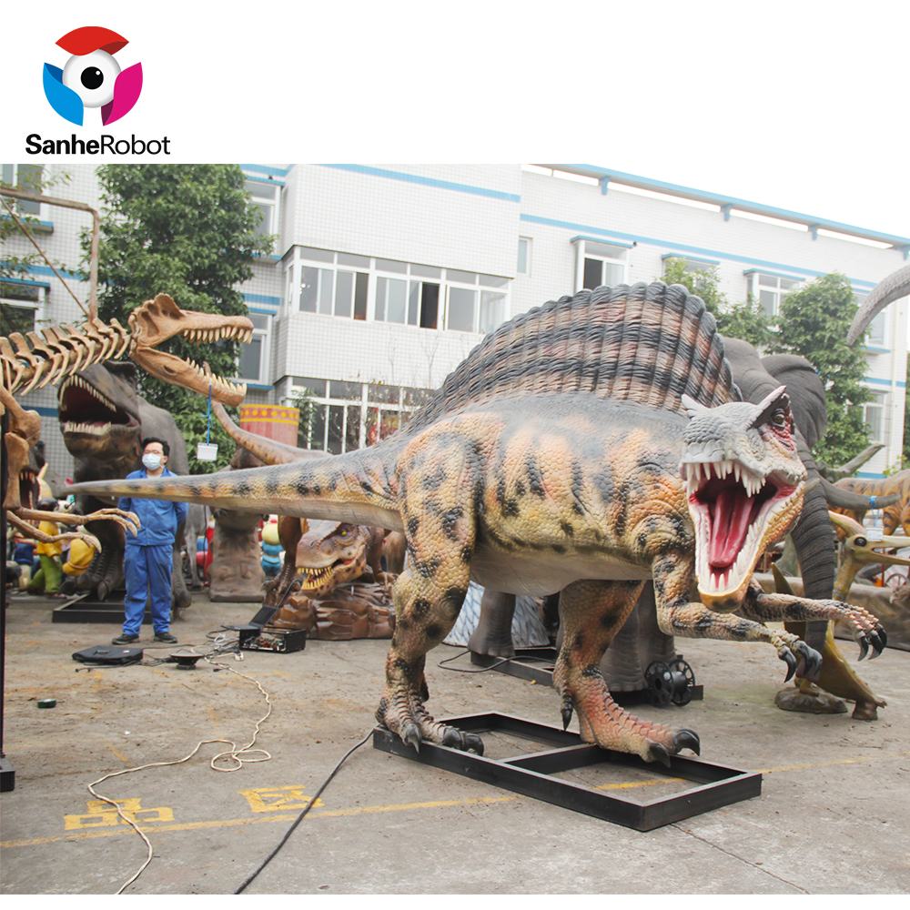 China Wholesale Dinosaur Skeleton Museum Factory Quotes - Spinosaurus Robotic Lifesize Mechanical Dinosaur For Dinosaur Theme Park  – Sanhe